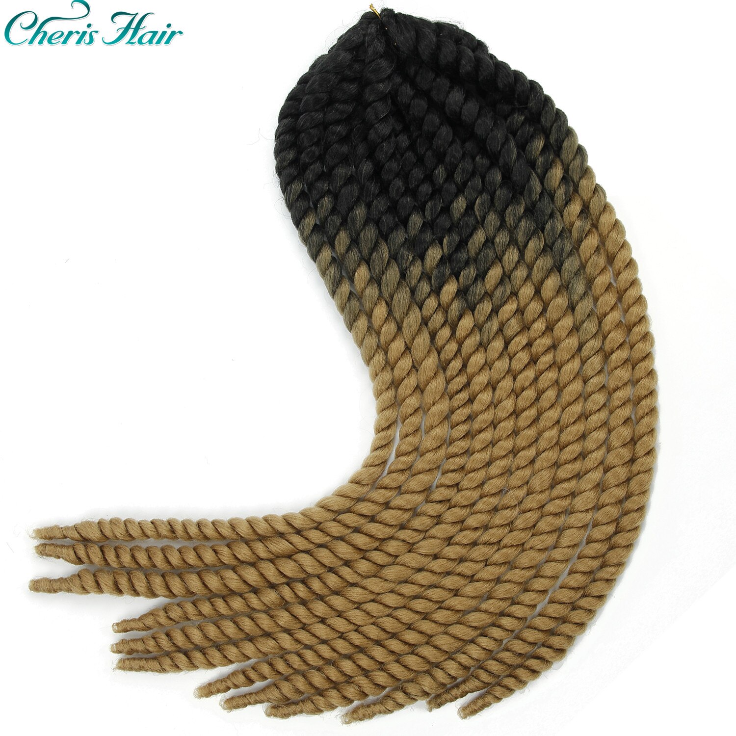 Tresses sénégalaises bouclées bouclées en Fiber synthétique, de grande taille, de couleur ombrée, tresses au Crochet, 22 pouces: # 99