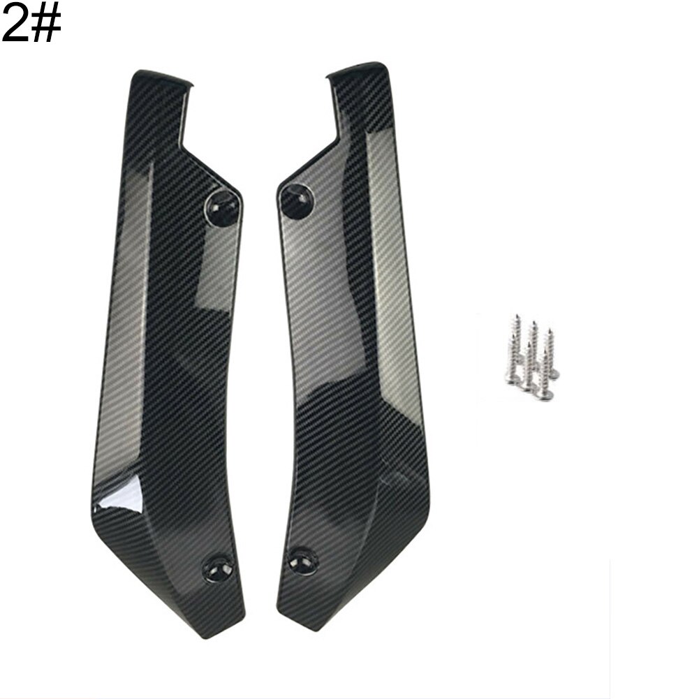 2 st universal bil bakre stötfångare läpp spoiler diffuser splitter repskydd universal biltillbehör: 2