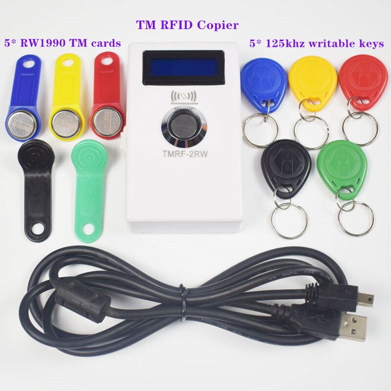 TM iButton Programmer DS1990A Duplicator Cloner Copier 125Khz RFID Reader Writer RW1990 Key Token RFID/TM Keyfob duplicator: Default Title