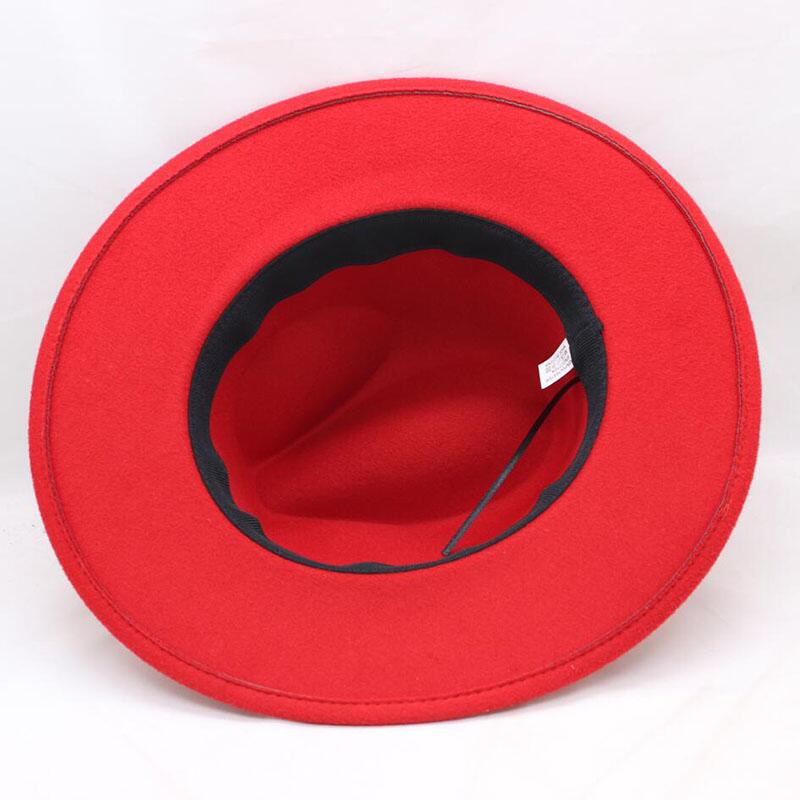 Chapeu Feutre Women's Chapeu Feminino Fedora Hat For Laday Wide Brim Sombreros Jazz Church Cap Panama Fedora top hat