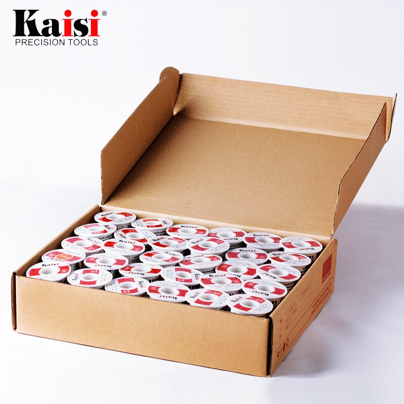Kaisi Flux 1.2% colofonia Core hilo de soldadura de estaño y plomo Sn60 / Pb40 para trabajos de soldadura (0,3mm/0,4mm/0,5mm/0,6mm opcional)