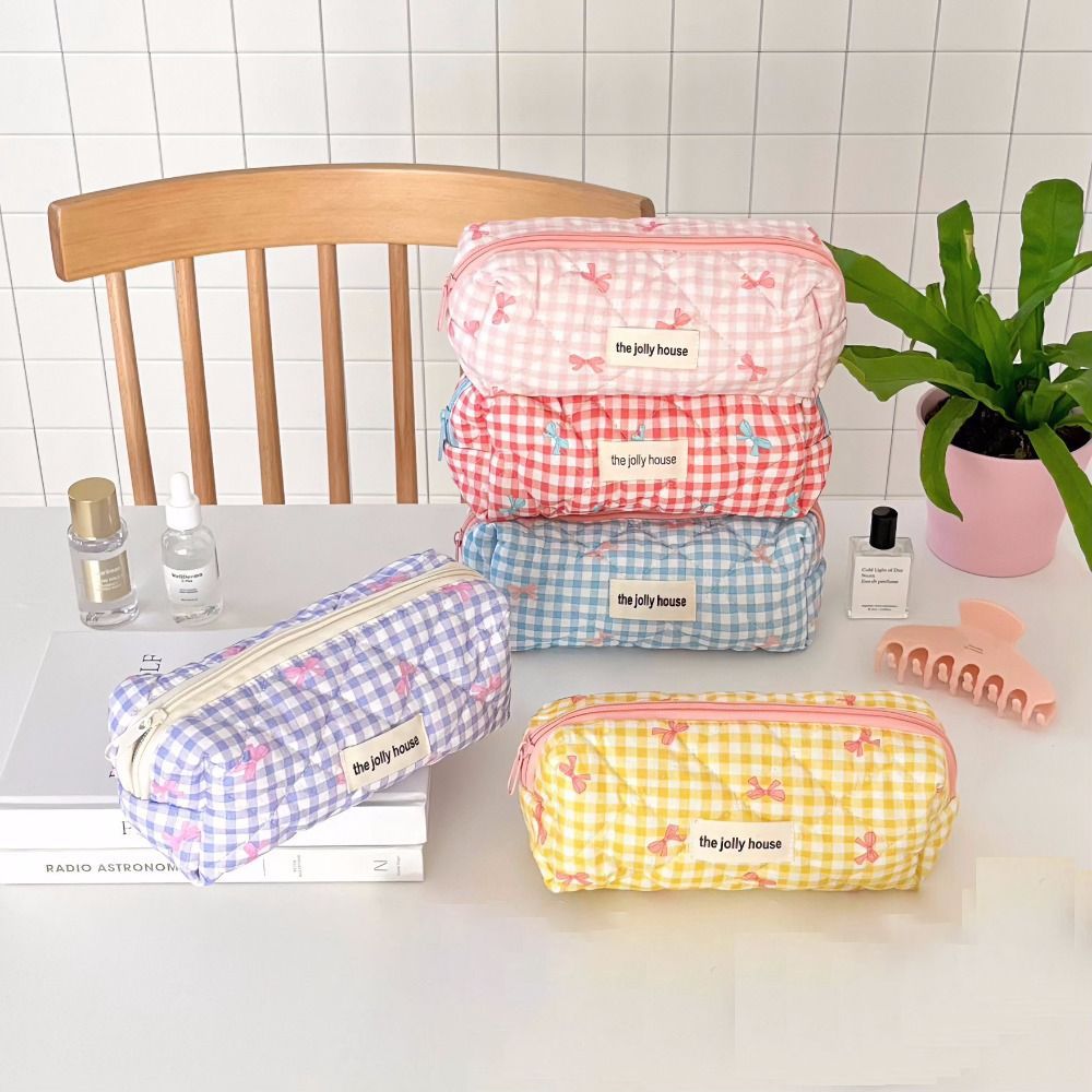 Creatieve Strik Pen Tas Grote Capaciteit Briefpapier Tas Student Etui Student Briefpapier Opbergtas Opbergtas Make-Up Tas Cadeau