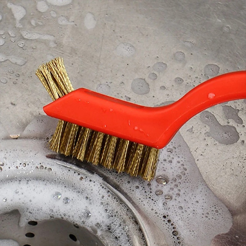 Drahtreinigungsbürste Edelstahl/Durcheinander/Nylon Borstenbürste Autoreifen Polieren Rostentferner Herde Waschbecken Schrubben Reinigungswerkzeug