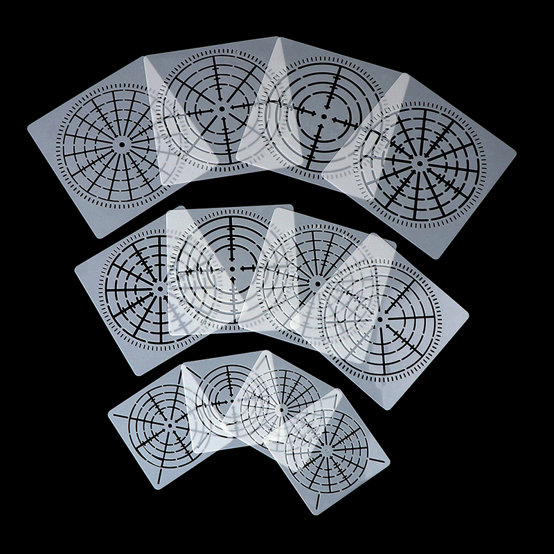Diy 12 stk gjenbrukbare mylar-malersjabloner maler verktøy til håndverk møbler tre lerret steiner stoff veggkunst