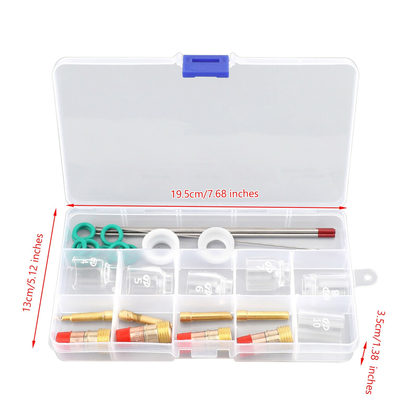 30Pcs / set TIG Welding kit For Tig WP-17/18/26 Torch Parts Replacement Electrode clamp