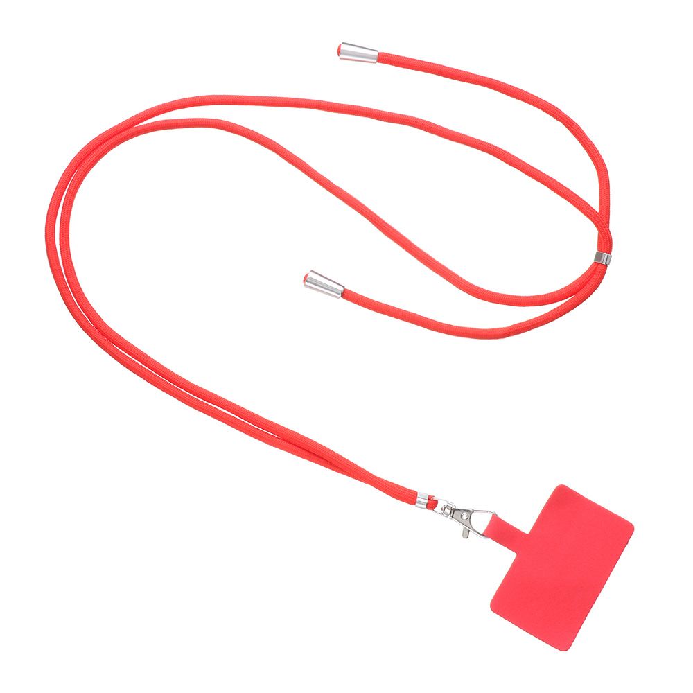 2022 Universal Phone Lanyard Adjustable Detachable Neck Cord Lanyard Strap Phone Safety Tether For All Mobile Phones Case Straps: red