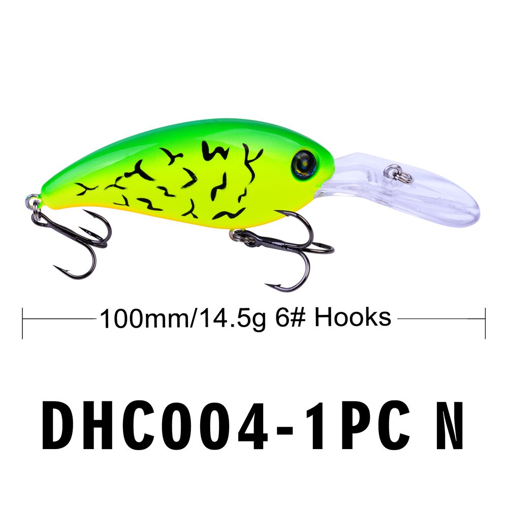 10Cm 14.5G Crankbait Lange Lip Vissen Lokken Drijvende Bionic Wobbler Crank Aas Kunstmatige Lokken Harde Aas 3D Ogen minnow Bass Aas: N