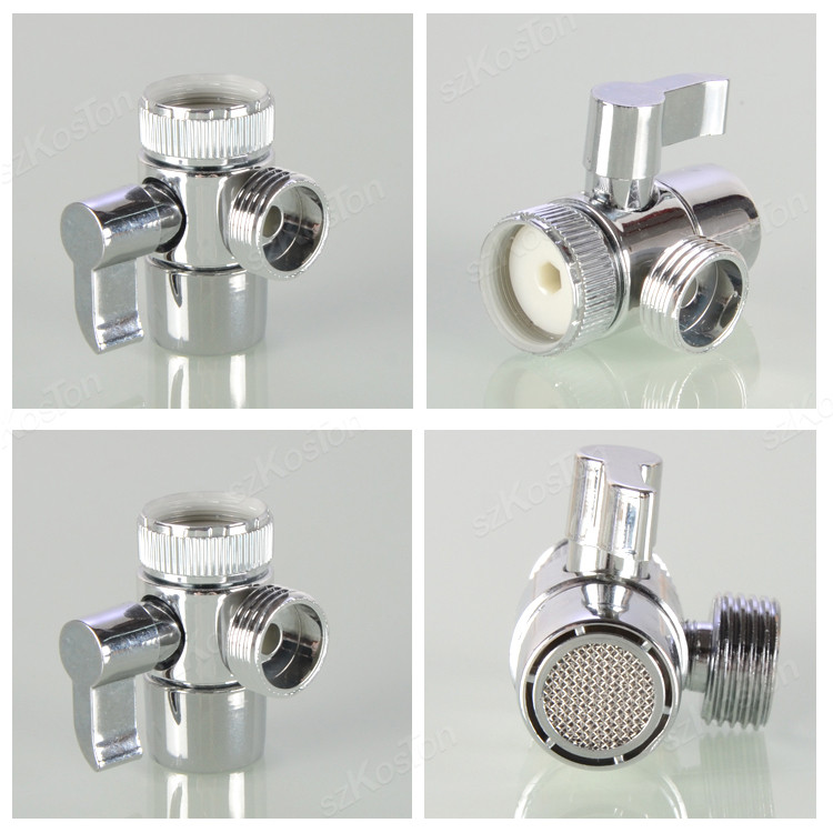 Faucet Switch Adapter Kitchen Sink Splitter Diverter Valve Water Tap Sprayer Connector Toilet Bidet Shower Bathroom Accessories