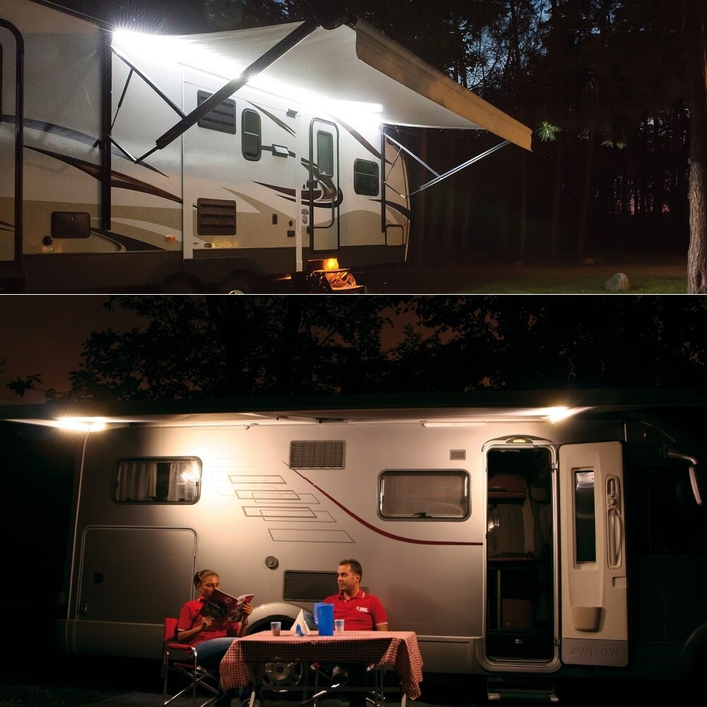 12v RV Awning Annex Lights LED Wall Light Bar Porch Exterior Strip Lamp Van Camper Trailer ATV off road Motor-home Caravan Boat
