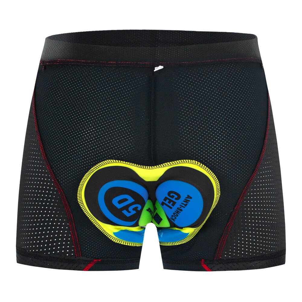 Wosawe fietsbroek ondergoed rijbroek heren s 5d gel gevoerd snel drogend ademend schokbestendig fiets mtb shorts