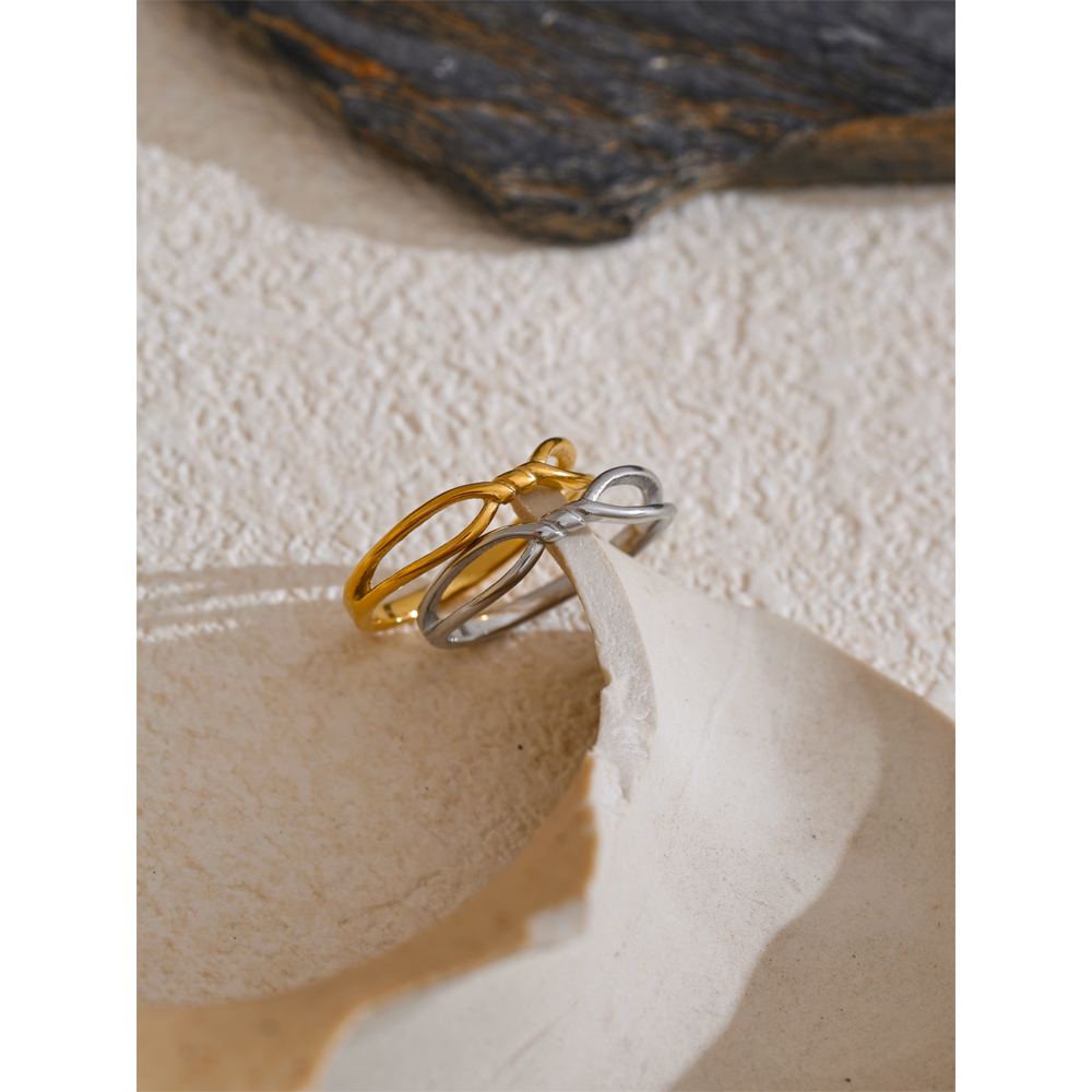 Yhpup-Anillo minimalista de acero inoxidable para mujer, sortija fina geométrica de Metal, joyería resistente al agua,