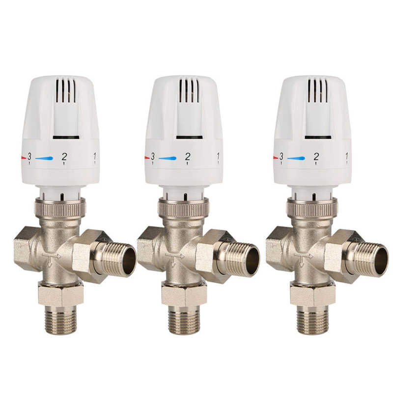 Thermostatic valve 3-way brass automatic thermostatic valve with 1 6 MPa 3-way thermostatic valve for gas non-corrosive water