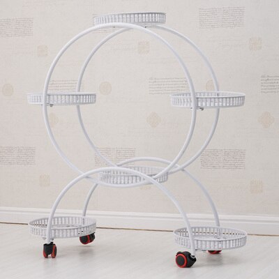 Présentoir pour plantes d'intérieur, étagère murale pour plantes, présentoir à fleurs, décoration, balcon extérieur: WHITE