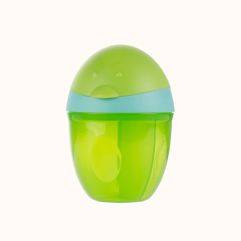 Distributeur de formule sûre | Récipient de nourriture pour bébé précipté stockage de fruits et aliments dessin animé grenouille boîte de poudre de lait, tasse à Snack: green