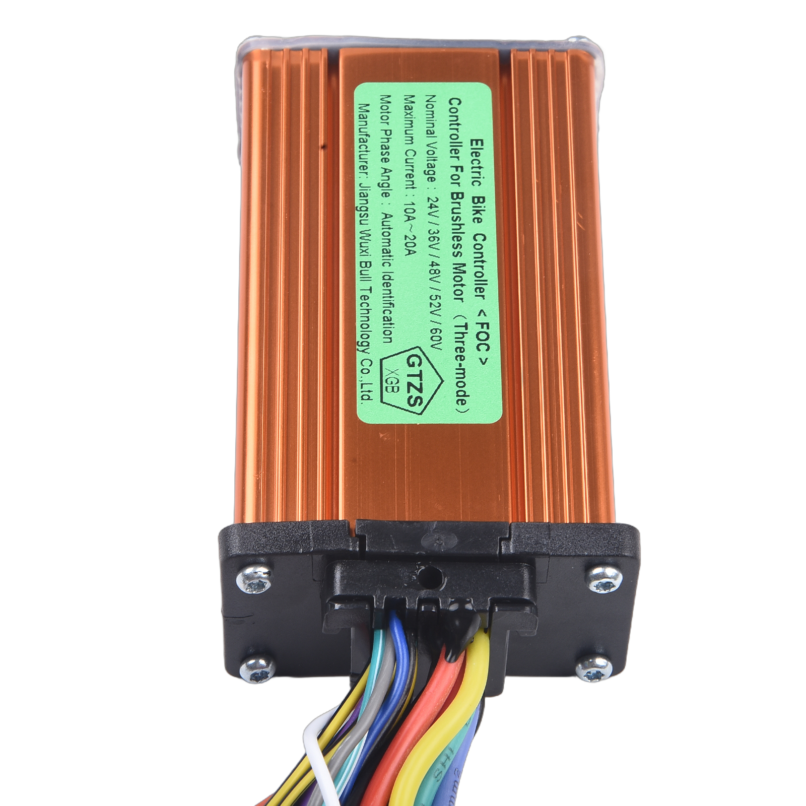 Controlador de bicicleta eléctrica de 36/48/52V, 350W, controladores sin escobillas de onda sinusoidal de 350W con línea de faro, accesorios para patinete eléctrico