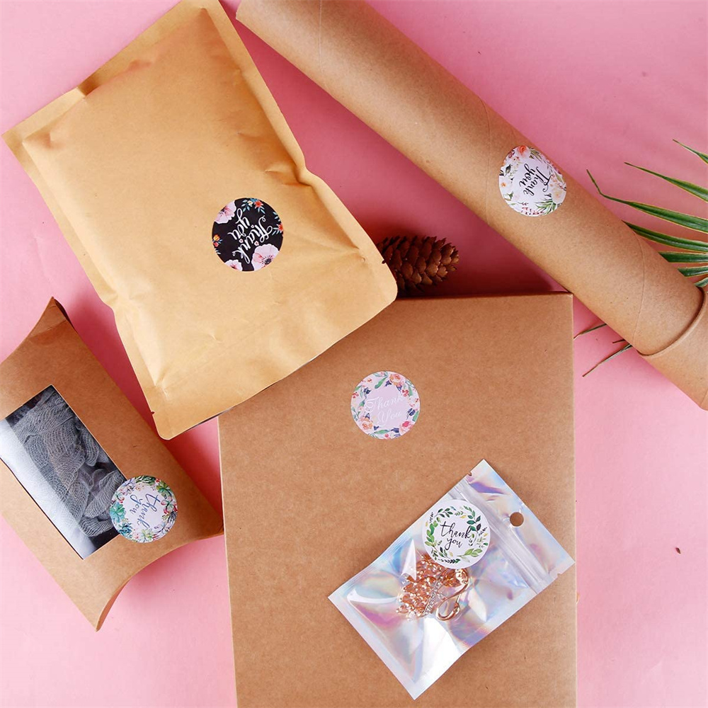 Pegatinas de agradecimiento para joyería, etiquetas autoadhesivas para envolturas de de boda, bolsa de embalaje para pequeñas empresas, , 25mm, 500 piezas