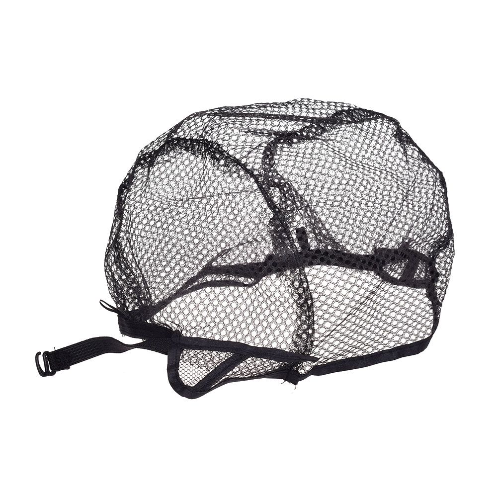 Tissage bonnet sans colle noir pour fabrication des perruques avec sangle ajustable sur le dos, filet de