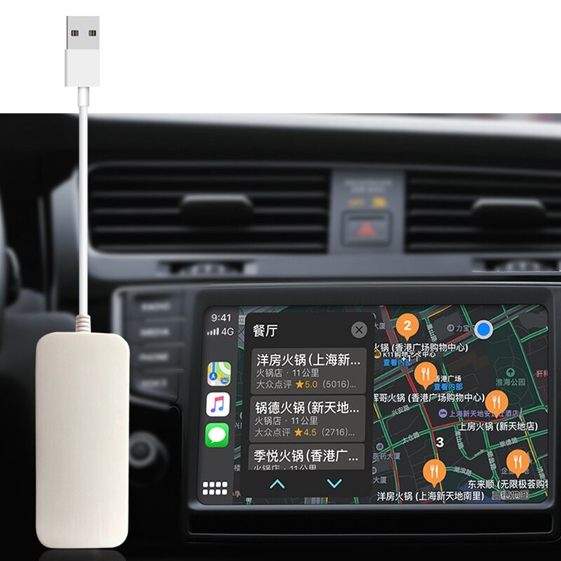 For Apple CarPlay /Android Auto USB Dongle with Mic Input for Android Car Navigation Multimedia Player Mirrolink