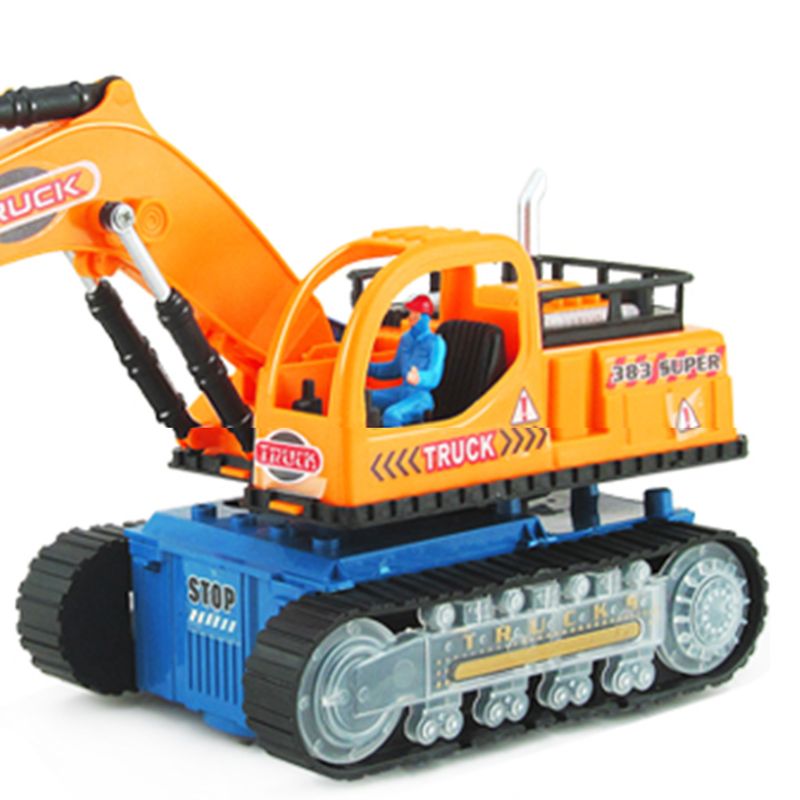 Electric Truck Flashing LED Light Music Excavator Universal Wheel Car Vehicles