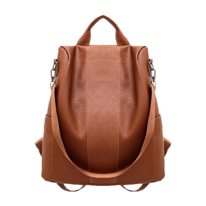Joditty mochilas de para mujer Mochila De Cuero PU bolsos Mochila de hombro para mujer Mochila femenina: brown 2