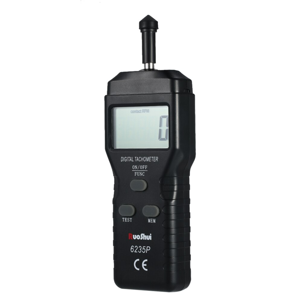 RuoShui 6235P Digital Tachometer Contact Tach tool sensor handheld speed meter auto Measure Engine Rang 0.5～19999rpm tacometro: Default Title