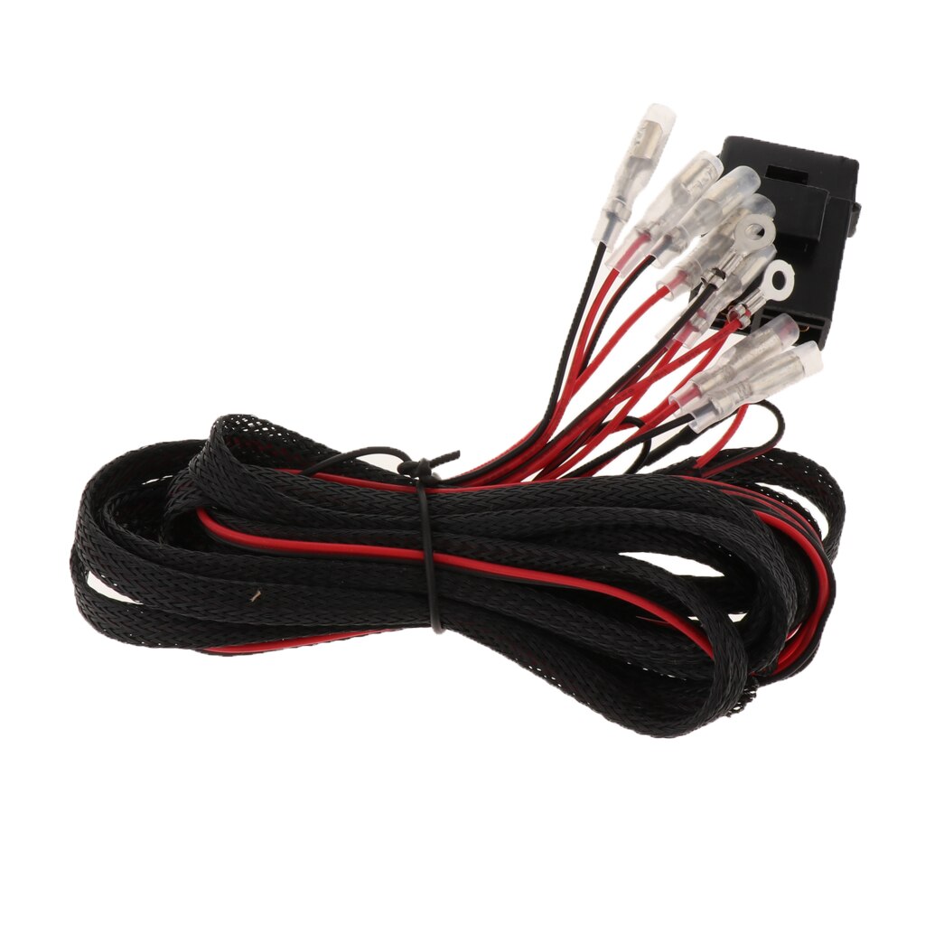 For Car Rings Lights CCFL Fade On/off Headlight Angel Eye Relay Harness Kit