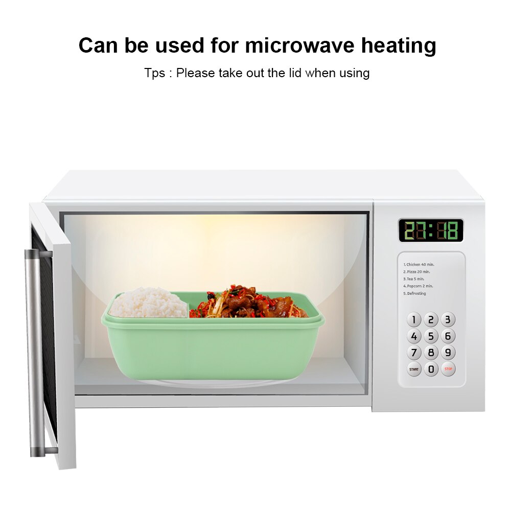 Microwave Dinnerware 1100ml Japanese Style Lunch Box Eco-Friendly Food Container Food Storage Container Wheat Straw Material