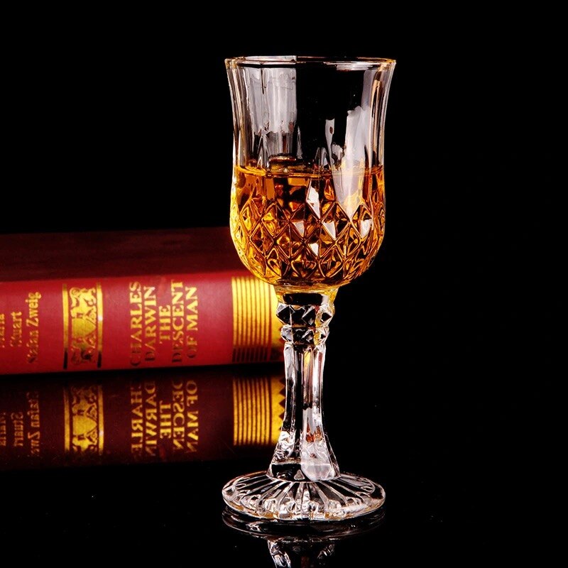 Juego De Vasos De cristal para whisky, juego De copas De vino tinto De diamante, champán, cocina, comedor, Bar, , 4 piezas