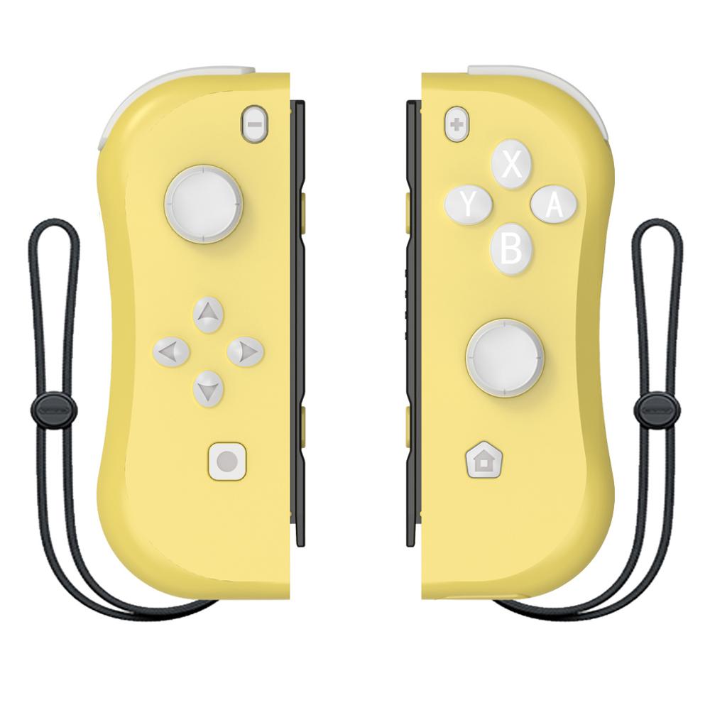 Bezprzewodowy przełącznik sterowanie Bluetooth dla przełącznika Nintendo L/R 2 sterowanie joystickami Gamepad na przełącznik konsoli Nintendo: YELLOW