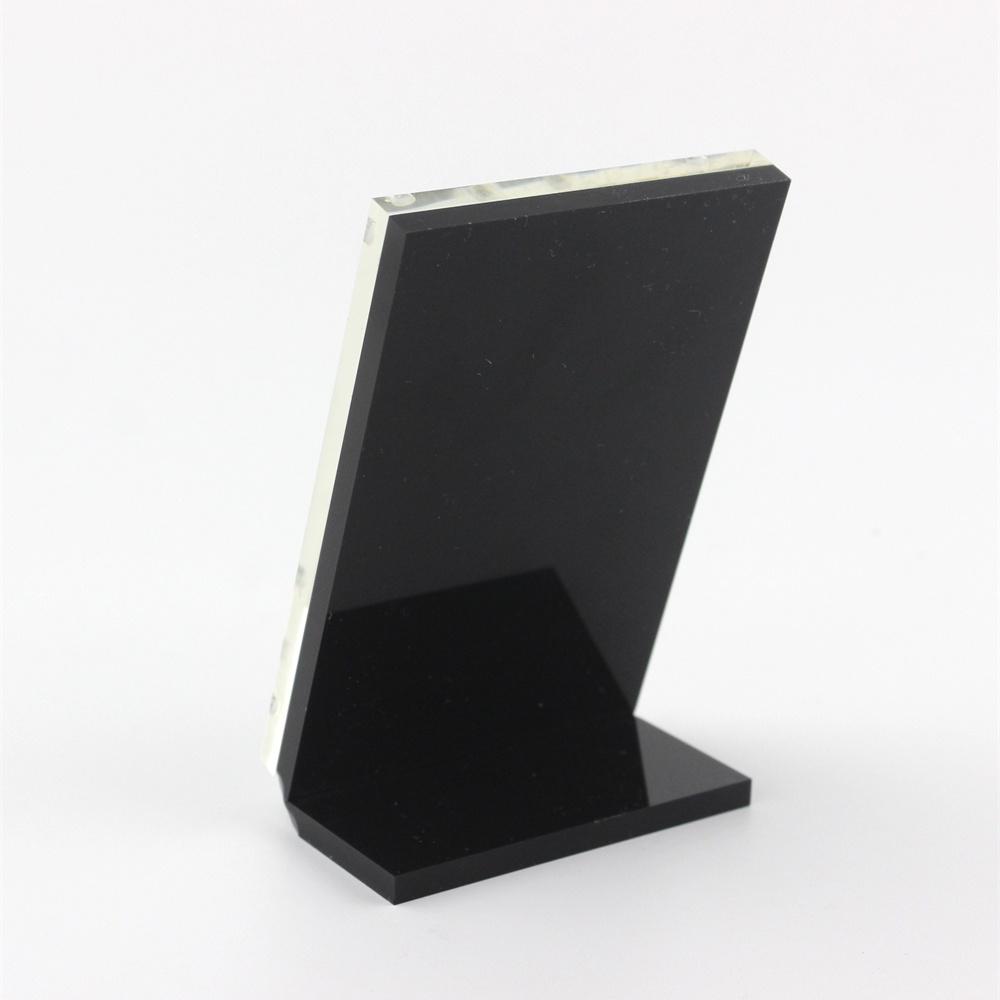 14.8*21cm A5 Vertical Acrylic Magnetic Label Holder display Stand L Black sign card poster Desk Menu Holder Photo Frame Desktop