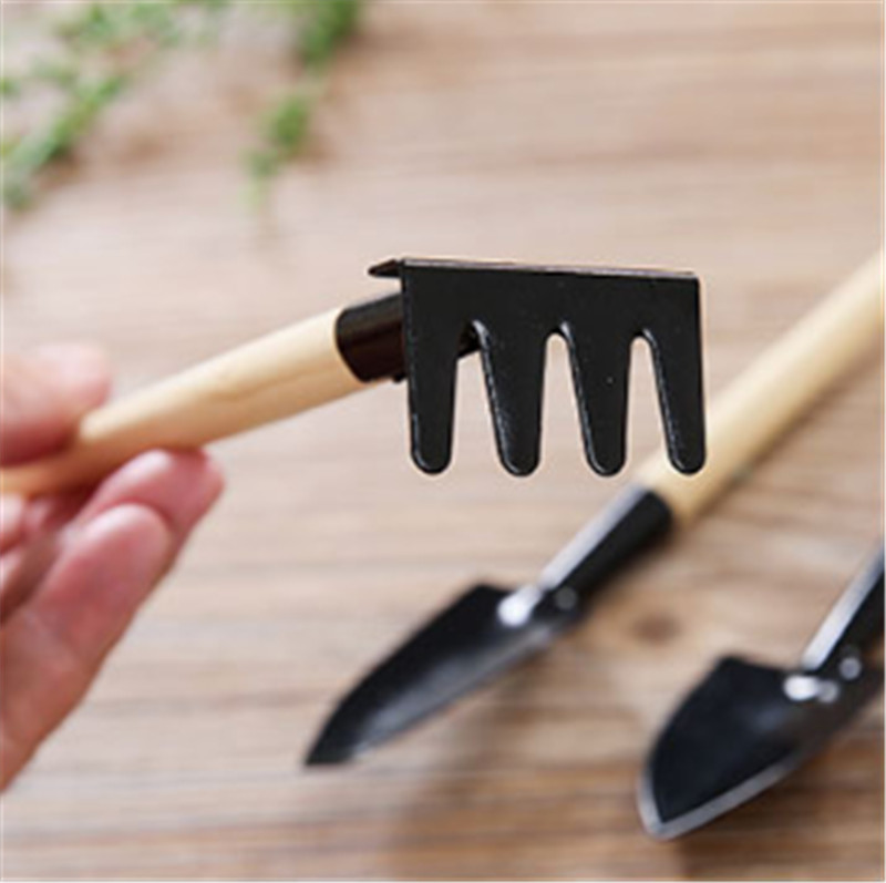 3 stk mini spade rake sett mini hageverktøy bonsai... – Grandado