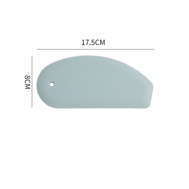 Flexible Silicone Bowl Scraper Pastry Best Bench Scraper For Cakes Kitchen Aid Food Scraper For Dish Pan Bowl Dough Tools: Green