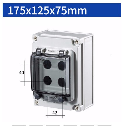 Indoor and outdoor waterproof button switch control box plastic rainproof electric control box box electrical protection cover: A-5