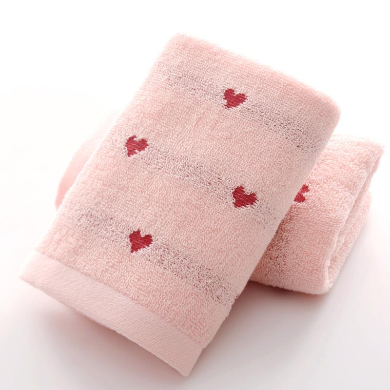 Heart-Shaped Bath Towels For Adult Cotton Soft Towels Home Child Towel Face Towel Couple Bath Toallas Towels Bathroom Toalla