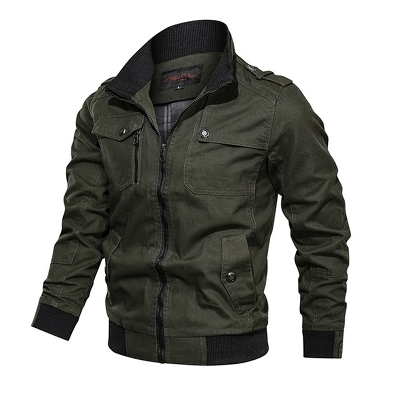 Chaqueta de béisbol coreana para hombre, abrigos ajustados, cazadora informal para hombre, prendas de vestir soporte de rompevientos con cuello