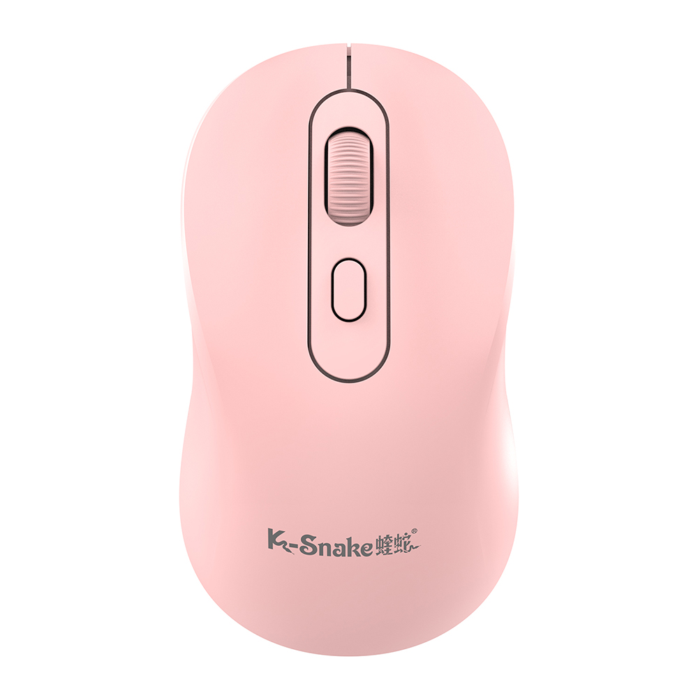 2.4g trådløs bluetooth-mus med 1600 dpi-modus og usb-kontakt for datamaskin, bærbar pc, kontor, bluetooth-mus: Rosa