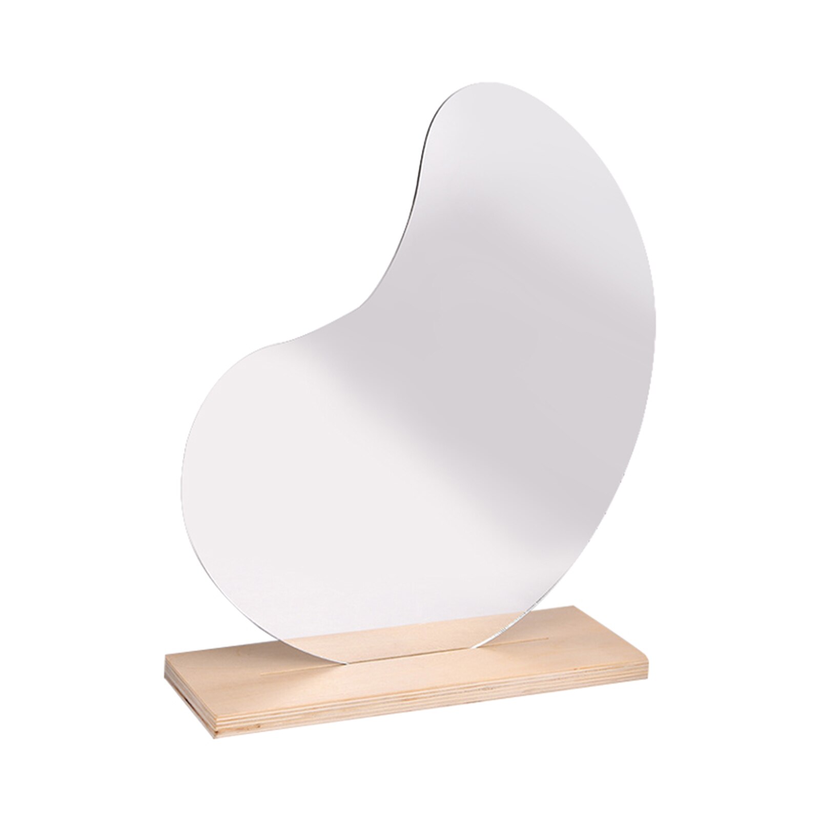 Clear Acrylic Wall-Mounted Mirror Retro Bathroom Wall Hanging Makeup Mirror Home Miniature Dressing Mirror