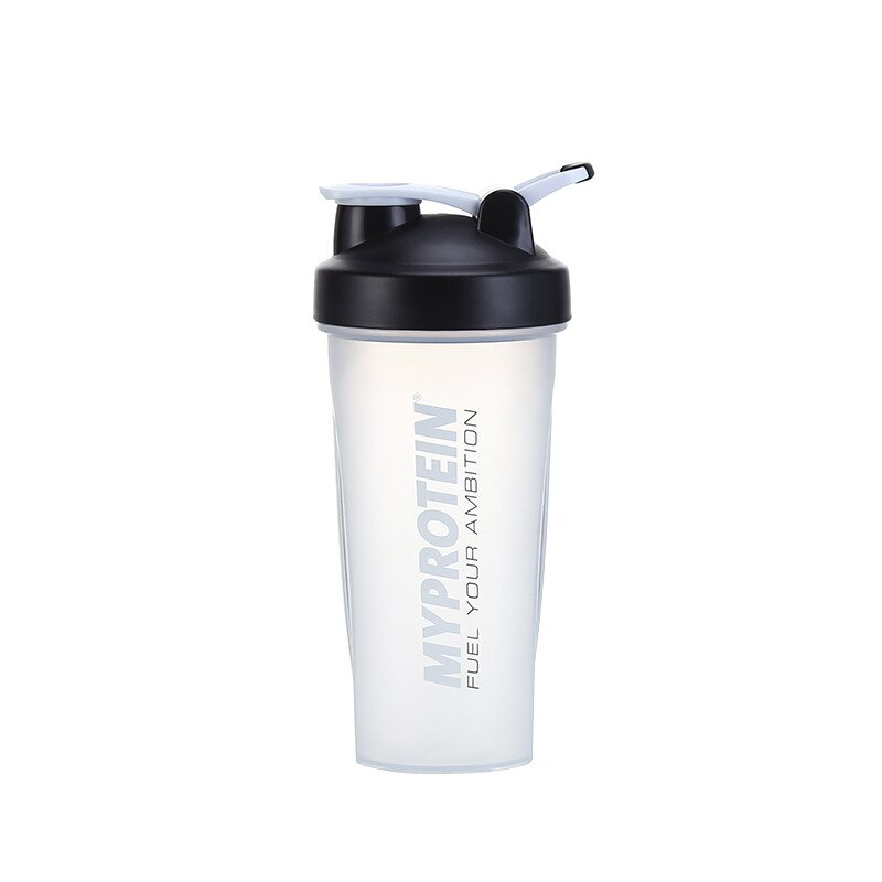 Shaker Water Fles Schudden Cup Waterkoker Hidro Kolf Mijn Grote Capaciteit Draagbare 600Ml Plastic Fitness Drinkware: black