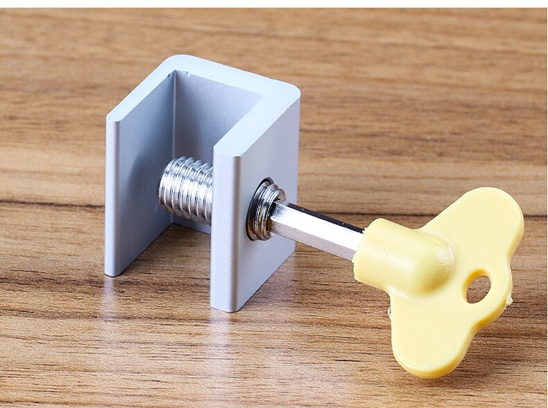 5 piezas limitador de bloqueo antirrobo, ventana corredera, protección de seguridad infantil, cerradura de aleación de aluminio, duradera, posición libre