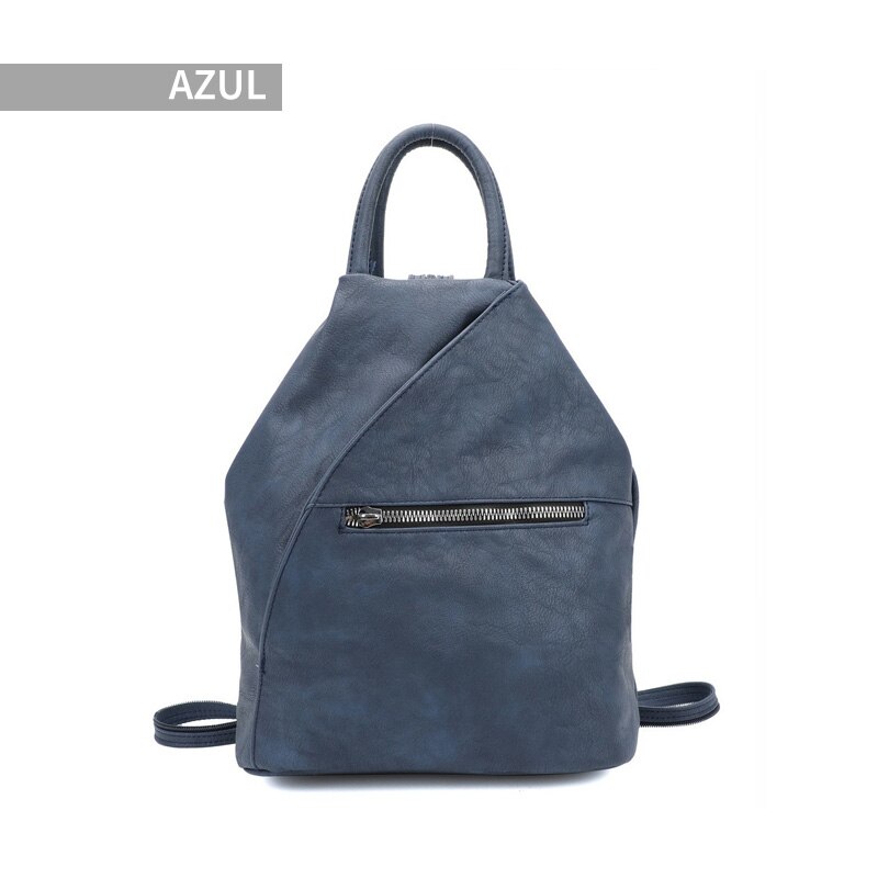 Giovanna Milano Mochila grande antirobo Bolso escolar unisex convertible en un bolso bandolera y bolsos de pecho espaciosos con bolsillos y cremallera para oficina verano viajar de famosa colores T11062: Azul