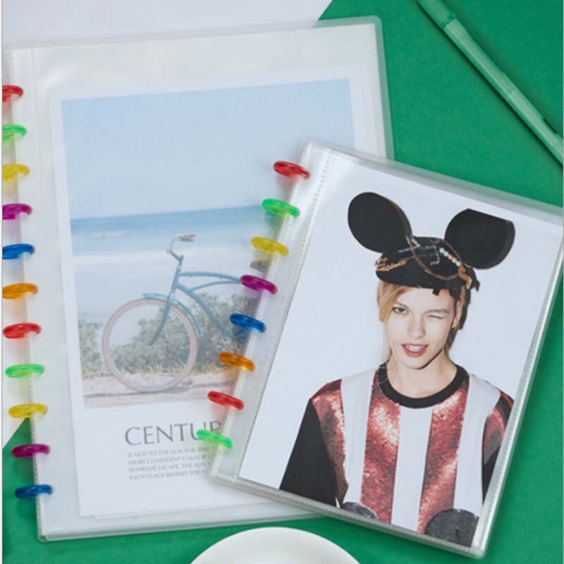 A4 transparent cover interactive manual loose-leaf painting award photo storage book 20 bags