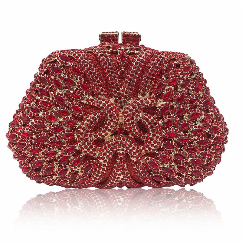 Nieuwste handtas en portemonnee dames schoudertas diamant met kristal clutch dames portemonnee feest banket bruiloft portemonnees