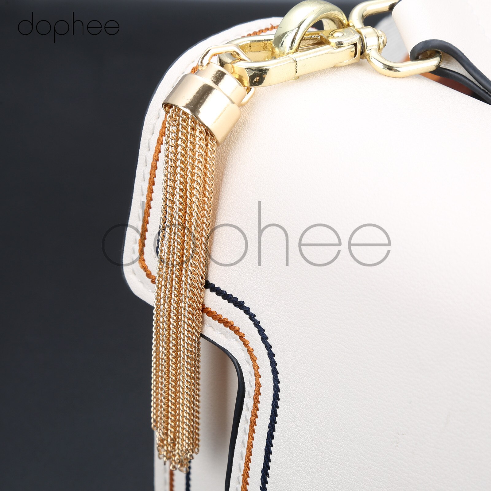 Accesorio de Hardware dophee 1 pieza llavero de Metal para bolsos pequeños adornos borla bolsas de hebillas piezas de Hardware