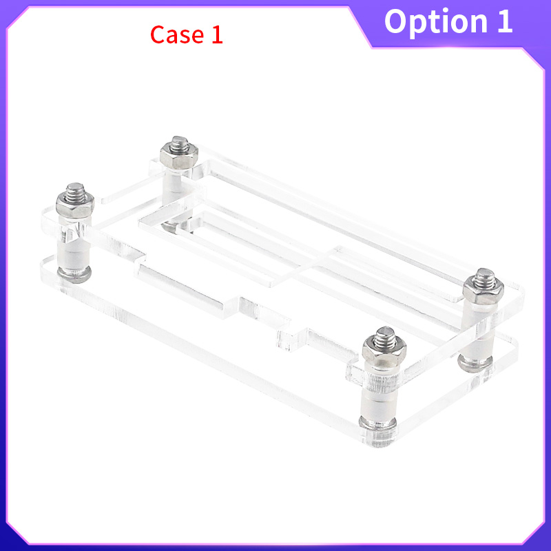 Orange Pi Zero 2 W Acrylic Case Transparent Shell Protective Box Optional Copper Heatsink for Single Board Computer OPi Zero 2W: Red