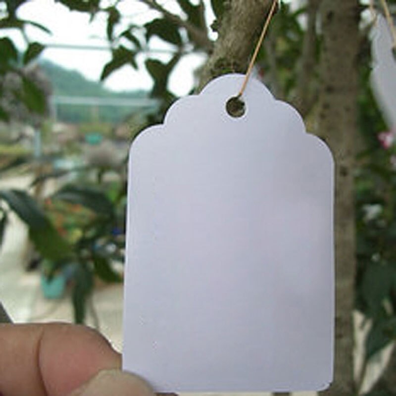 100pcs Garden Labels Flower Tags Plant Labels Waterproof Plastic Label Garden Decoration Garden Ornaments 3.6*2.5cm