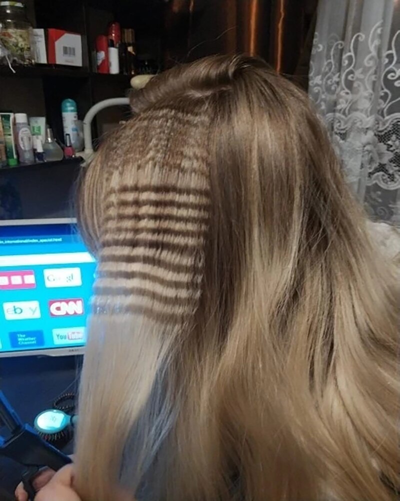 Pinzas para rizar el pelo, rizador de maíz, corrugación de hierro corrugado, ondas pequeñas y esponjosas, herramienta de estilismo para el volumen del cabello