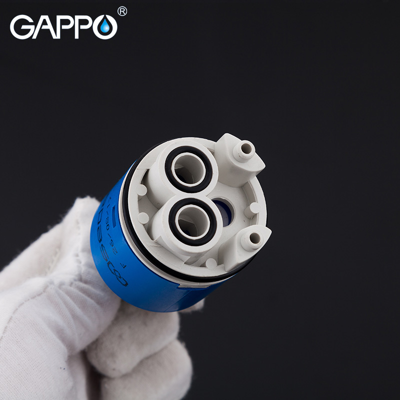 Gappo vandhane patroner keramisk patron mixer lavt drejningsmoment vandhane tilbehør spindel fri rotation flad base