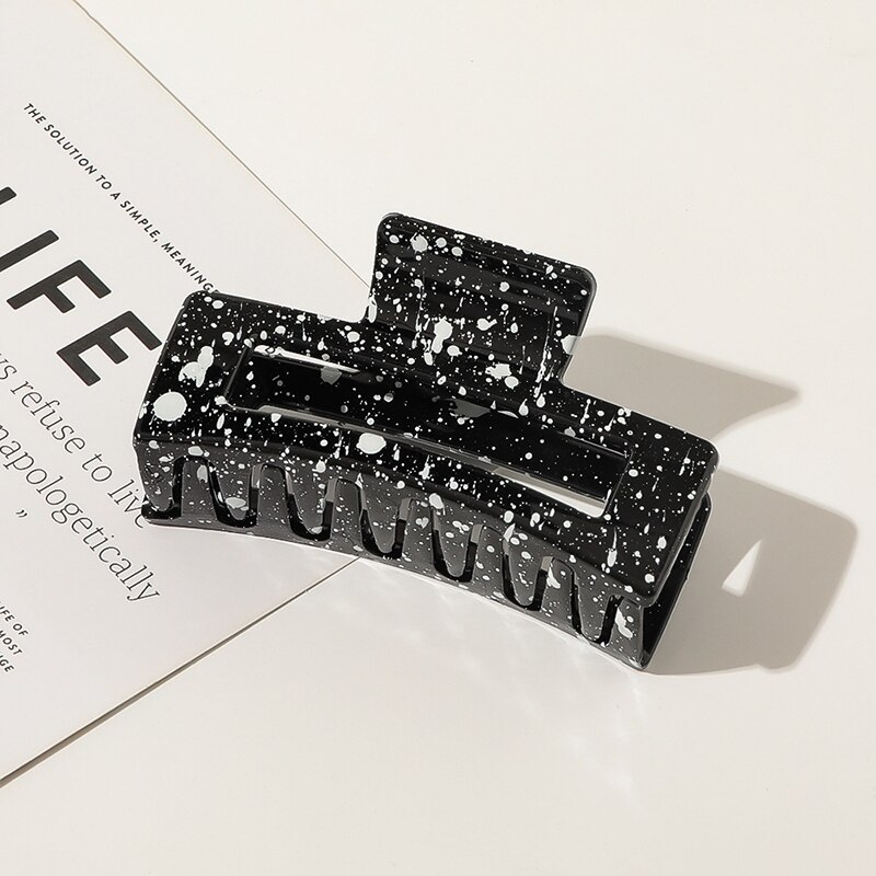 Plastic Rechthoek Haar Klauwen Klauw Clip Barrette Krab Haar Klauwen Bad Clip Paardenstaart Clip Voor Vrouwen Meisjes Haar Accessoires: 3