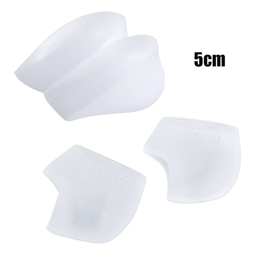 Rehausseur de repose-pieds dissimulé, 1 paire de semelles invisibles pour augmenter la hauteur, coussinets de rehaussement de pieds en Silicone, outil pour enfiler des chaussettes, 4/5cM: 5cm 