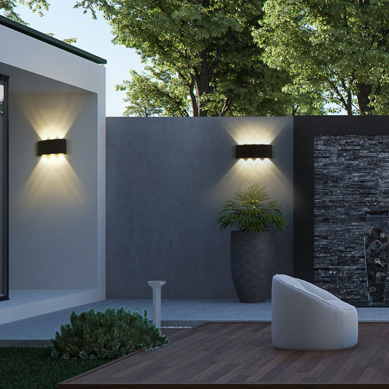 LED op en neer verlichte wandlamp waterdichte binnenwandlamp slaapkamer woonkamer gang binnen- en buitenverlichting